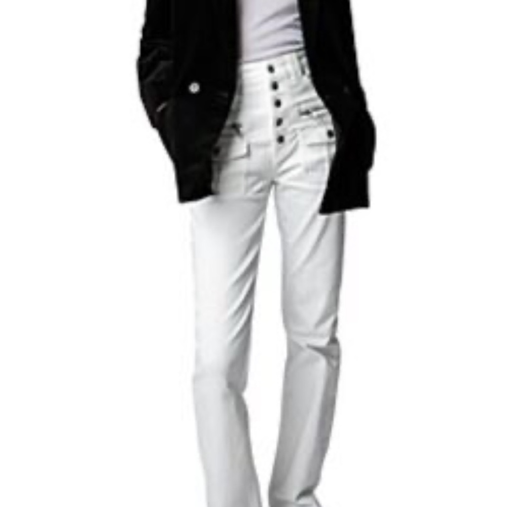 Zadig and Voltaire Women's High-Waisted White Jeans
